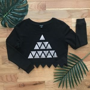 Black Crop Top Sweater | Hommage